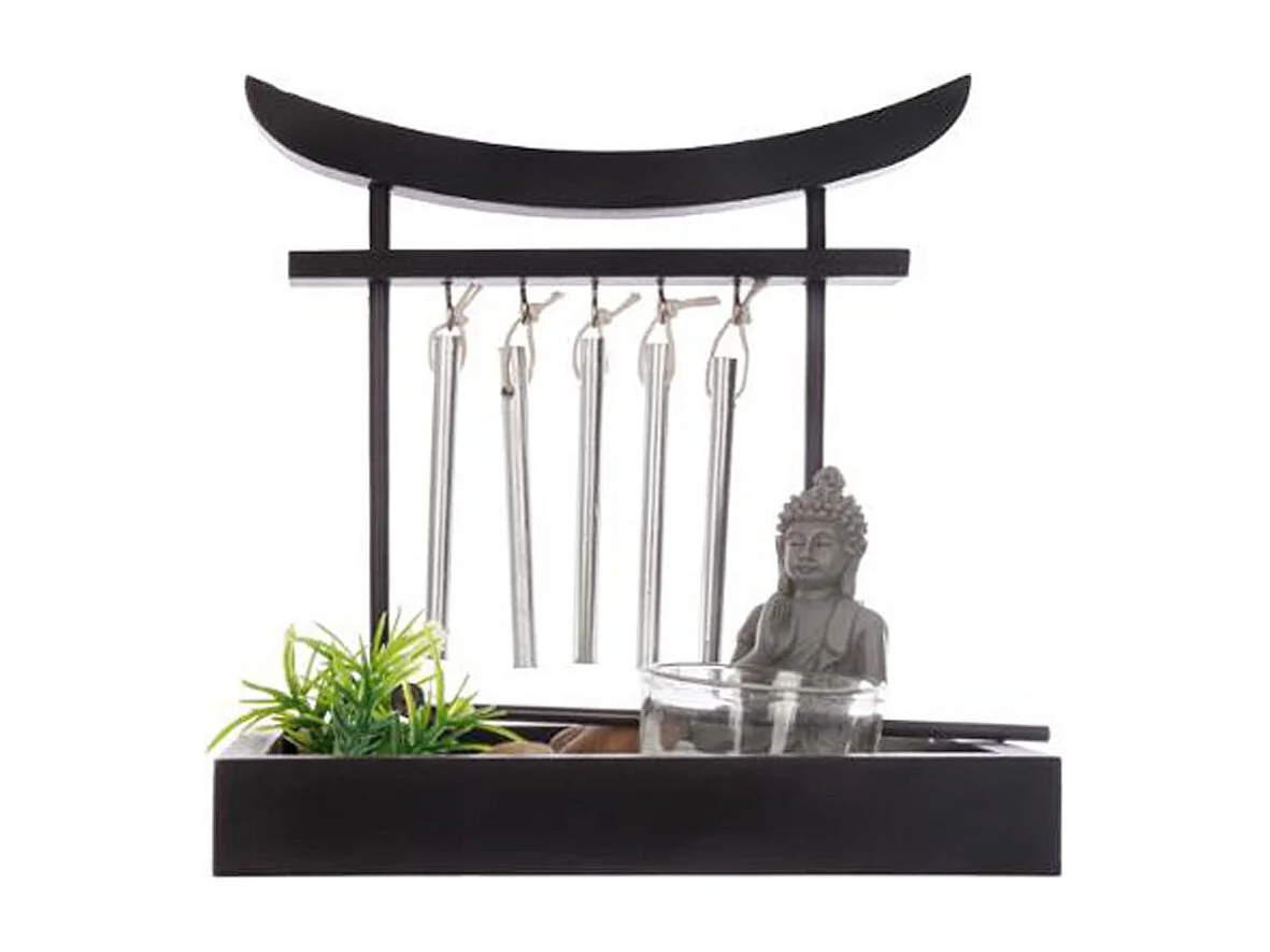 Jardin Zen "Grelots" 16cm Noir