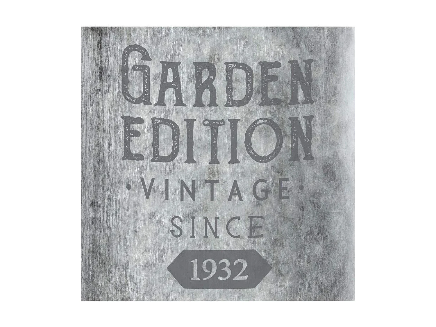 Pot à Lait Déco en Métal "Garden" 37cm Gris