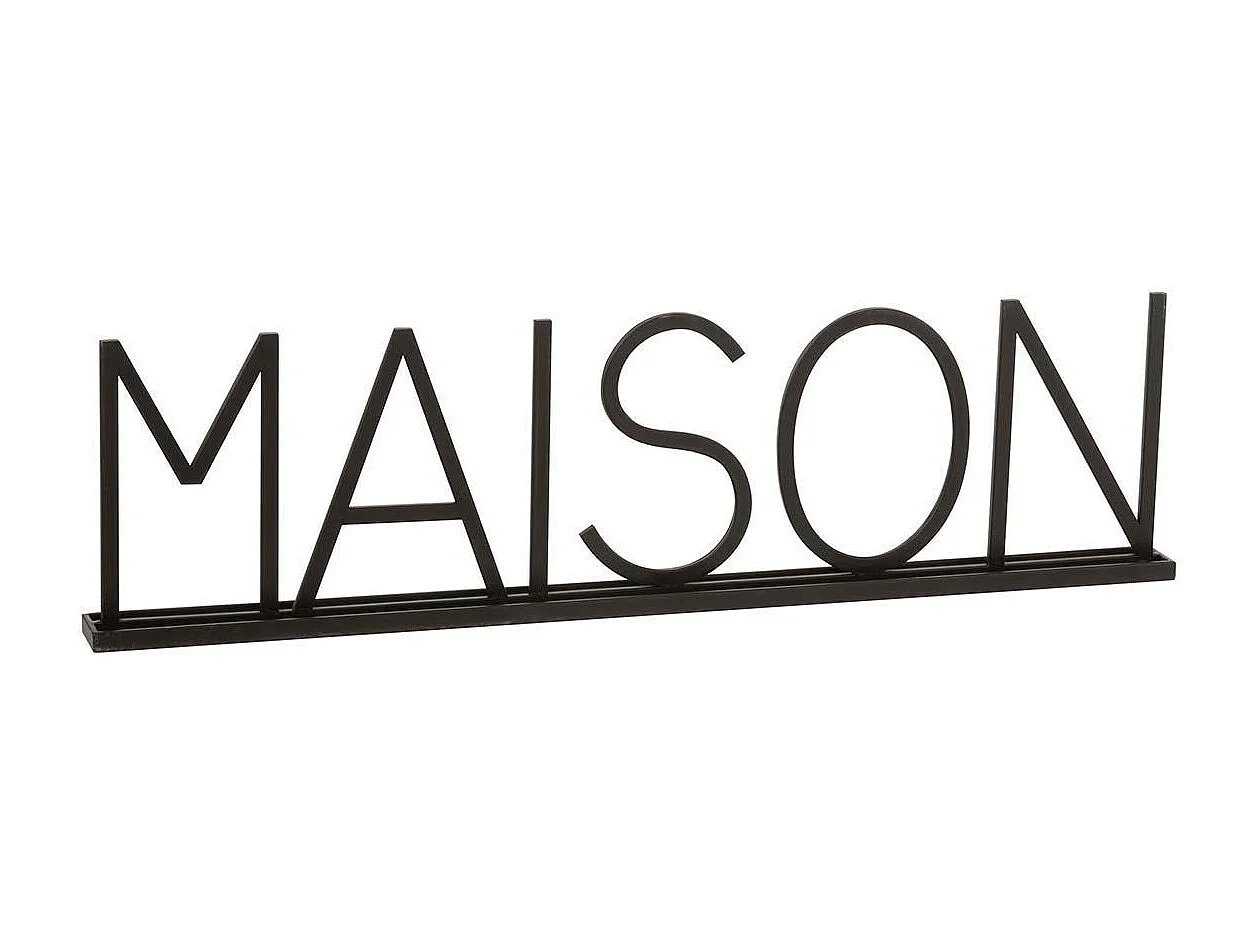Mot Déco à Poser "Maison" 81cm Noir