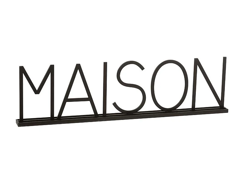 Mot Déco à Poser "Maison" 81cm Noir
