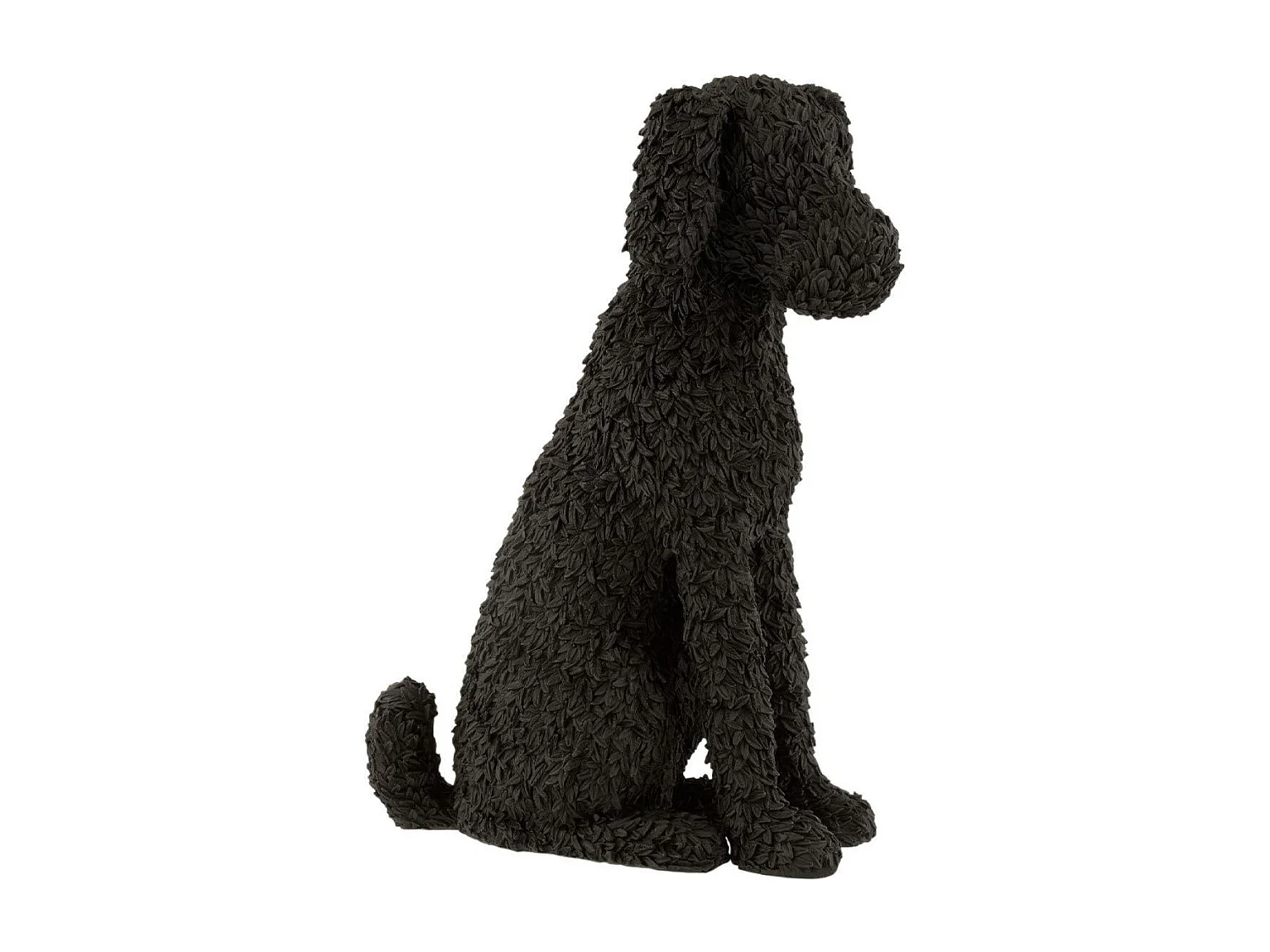 Statuette Chien Assis Déco "Max" 49cm Noir
