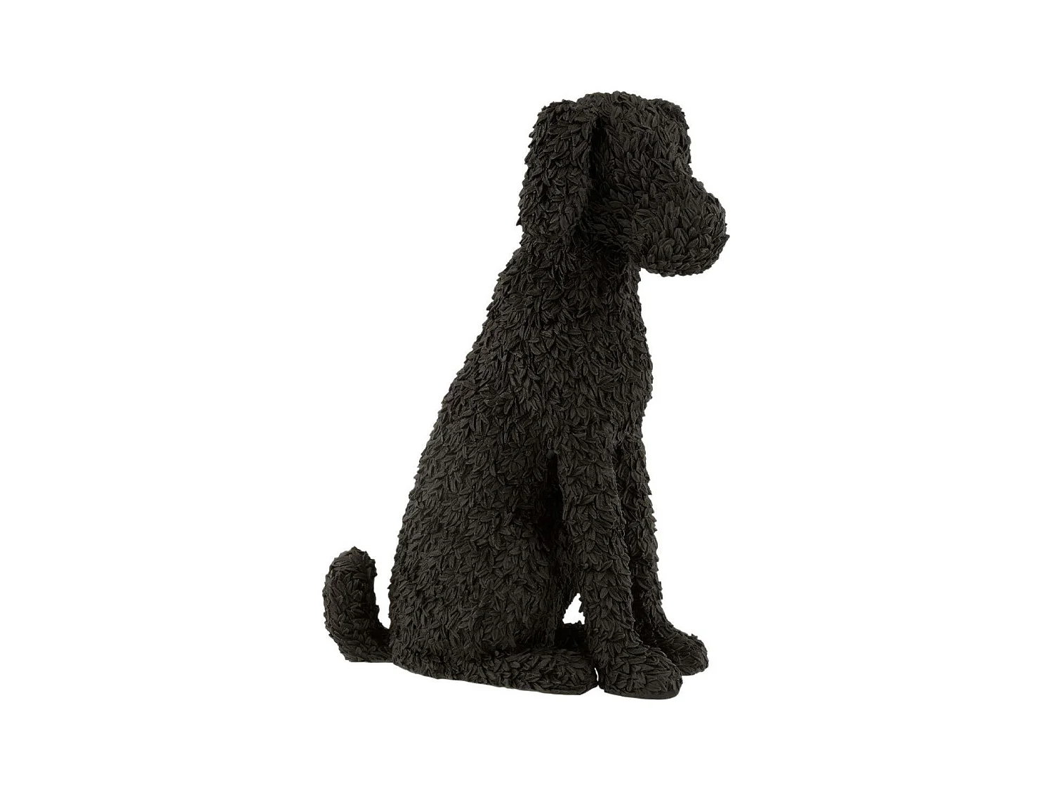 Statuette Chien Assis Déco "Max" 49cm Noir