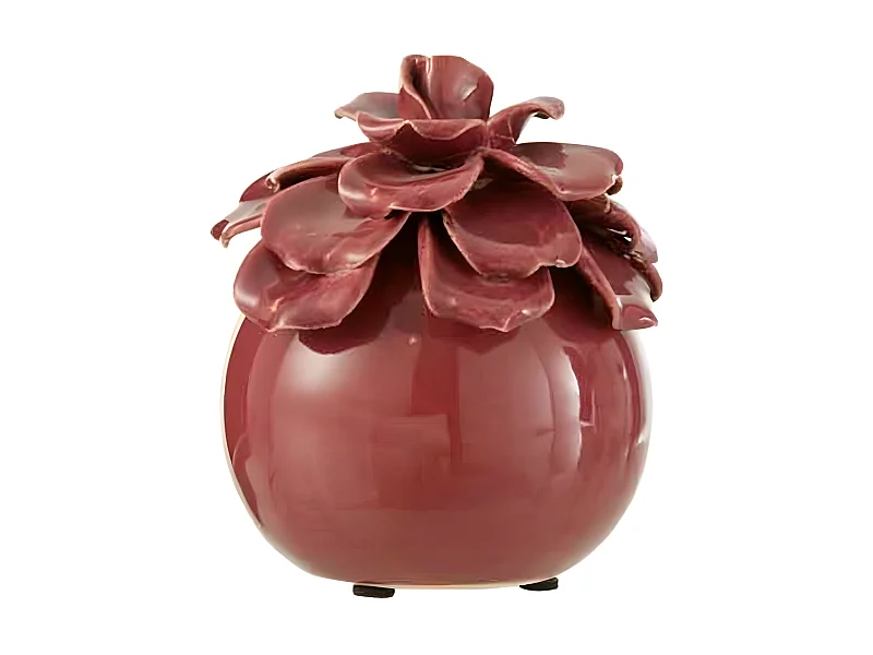 Fleur Déco en Céramique "Flora" 14cm Rose