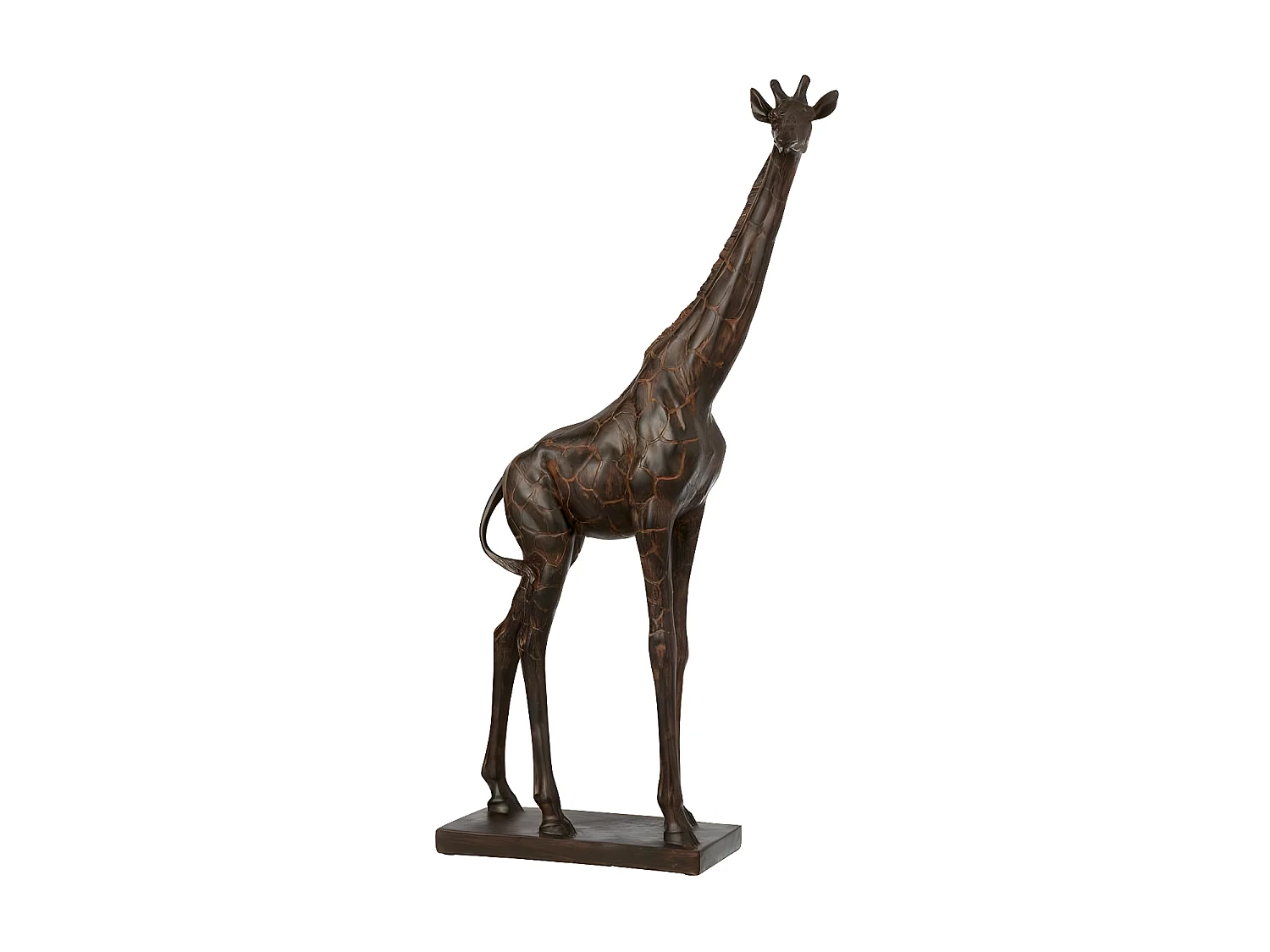 Statuette Déco "Girafe" 73cm Marron