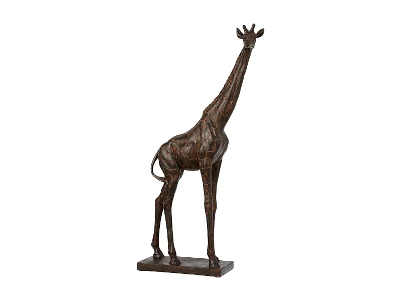 Statuette Déco "Girafe" 73cm Marron