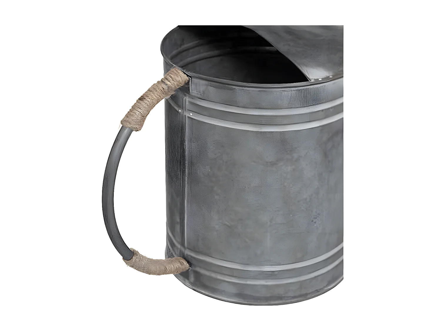 Statuette Déco en Métal "Arrosoir" 41cm Gris