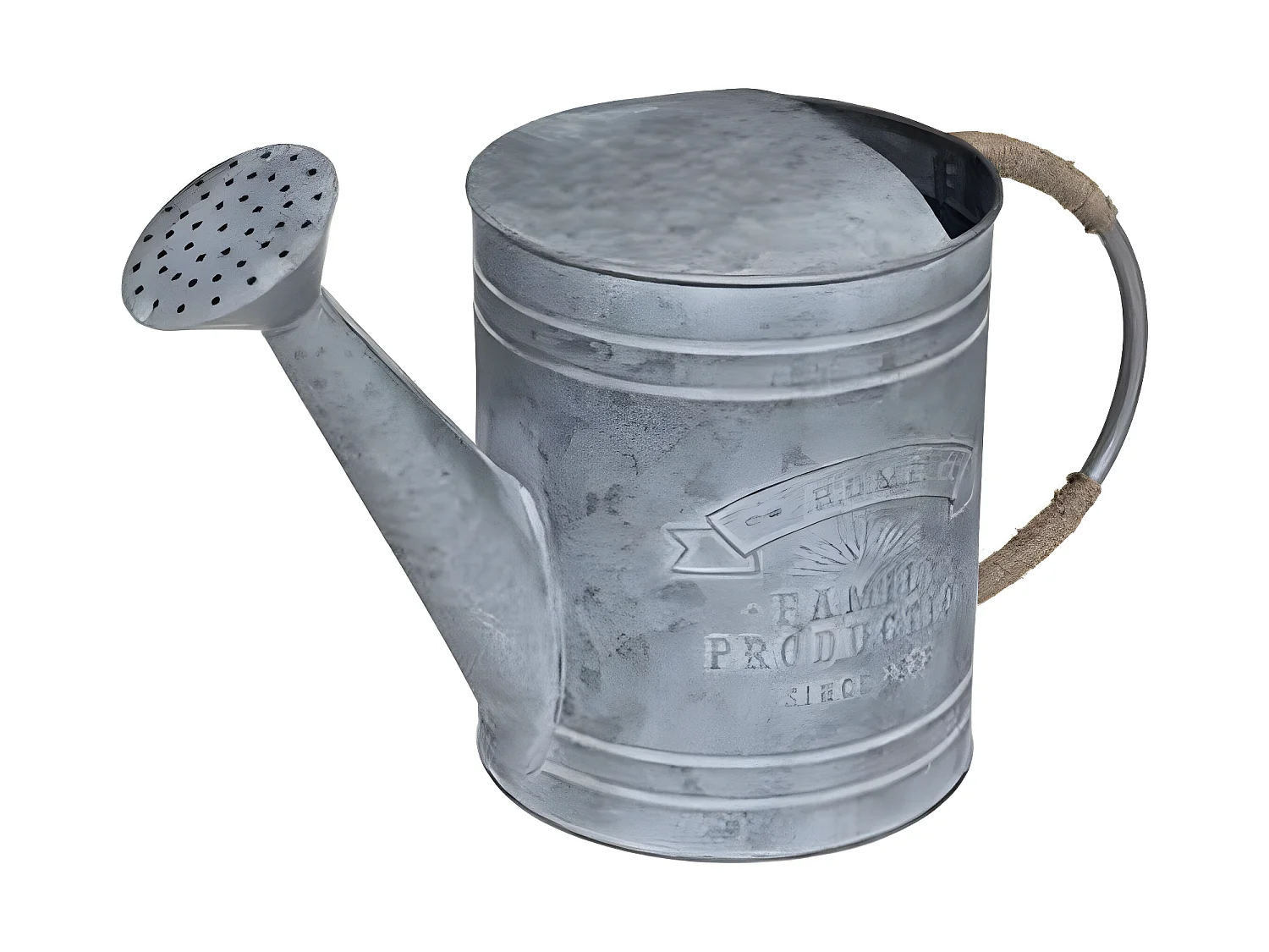 Statuette Déco en Métal "Arrosoir" 41cm Gris