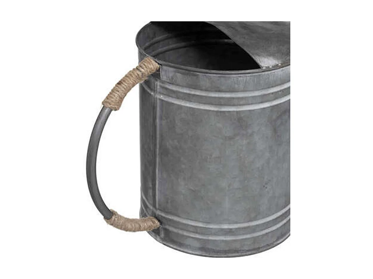 Statuette Déco en Métal "Arrosoir" 41cm Gris