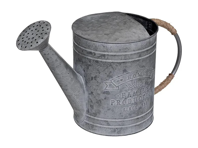 Statuette Déco en Métal "Arrosoir" 41cm Gris