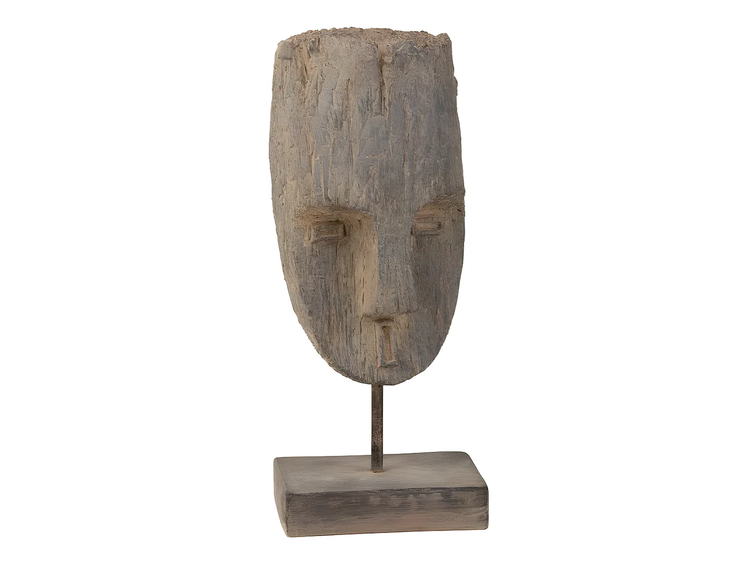 Statue Tête sur Pied "Ethnique" 68cm Naturel