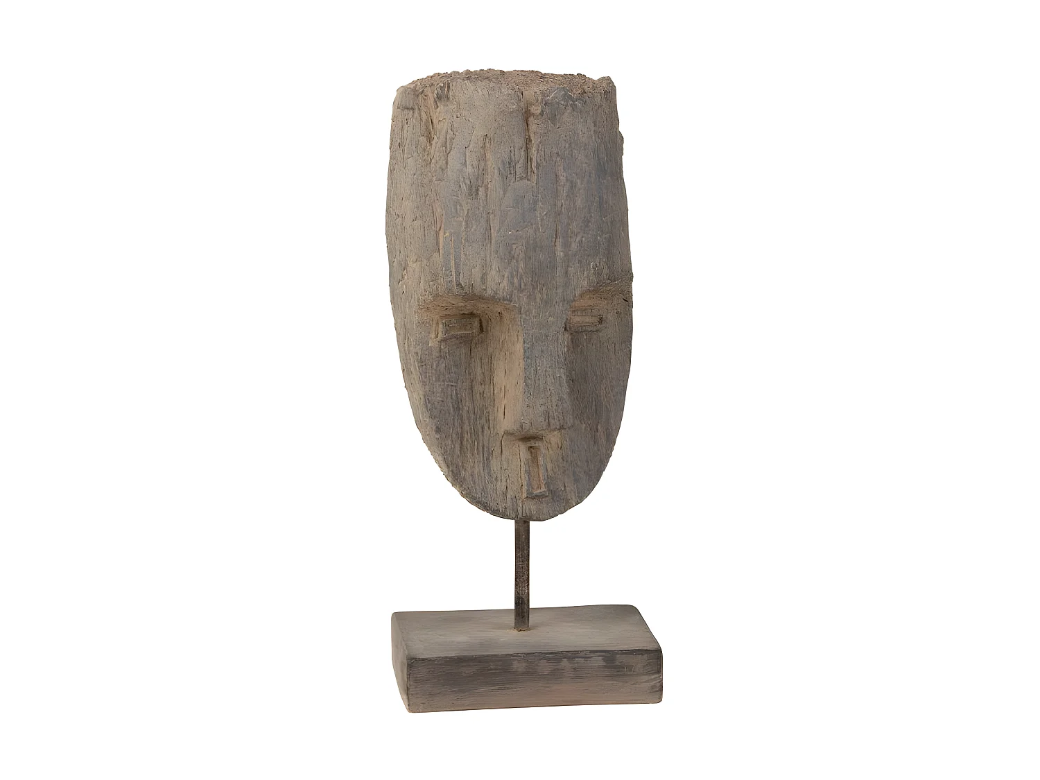 Tête sur Pied Déco "Ethnique" 68cm Beige