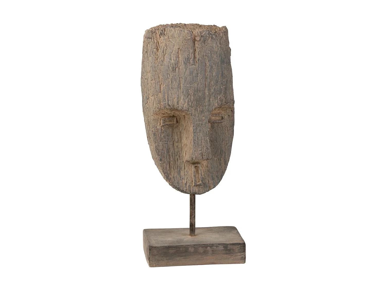 Statue Tête sur Pied "Ethnique" 68cm Naturel