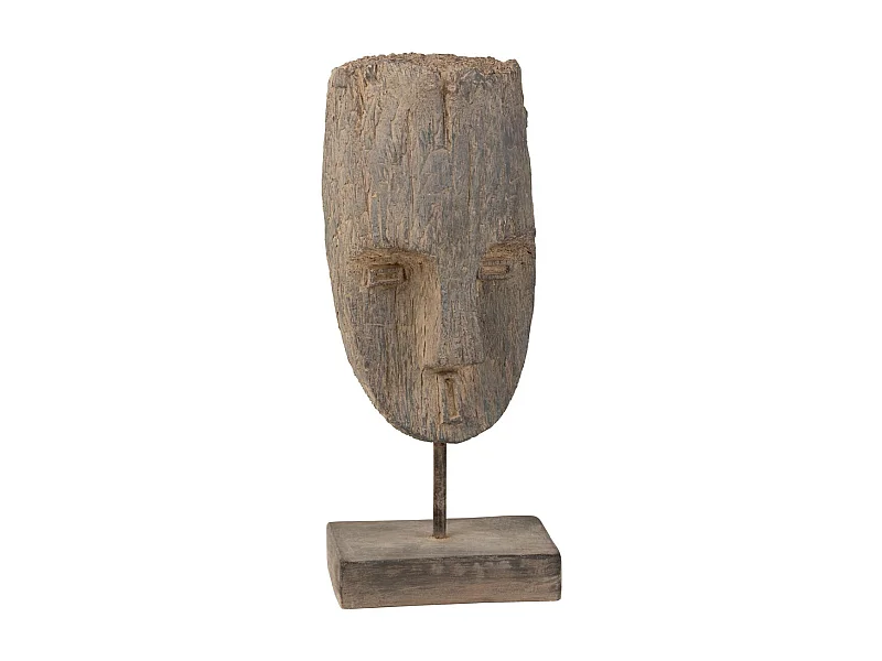 Statue Tête sur Pied "Ethnique" 68cm Naturel