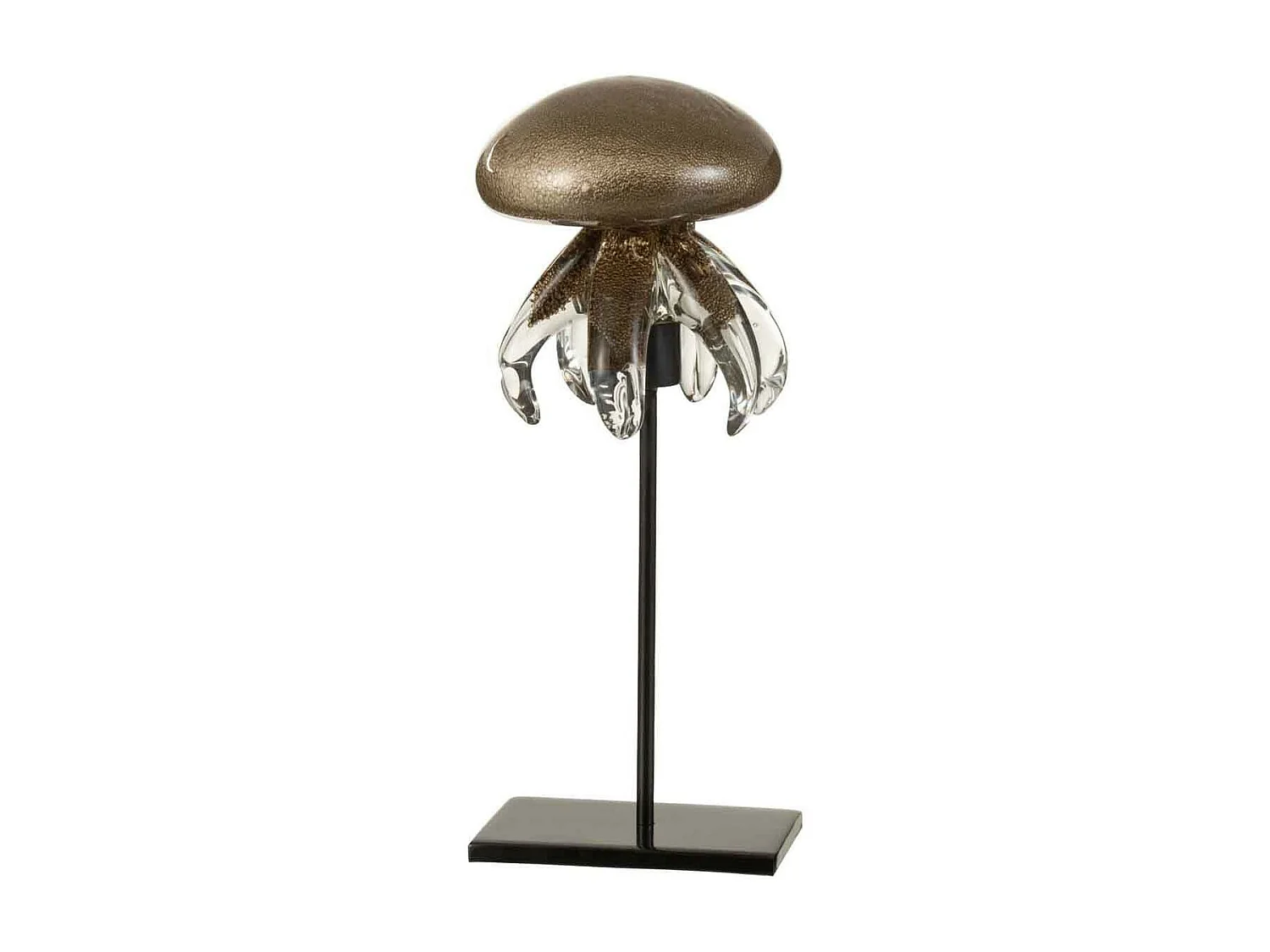 Statuette Déco "Méduse sur Pied" 24cm Marron