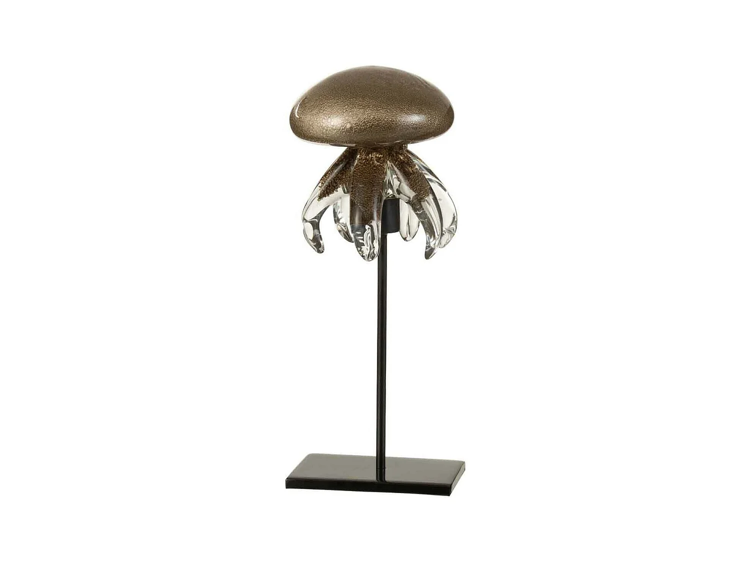 Statuette Déco "Méduse sur Pied" 24cm Marron
