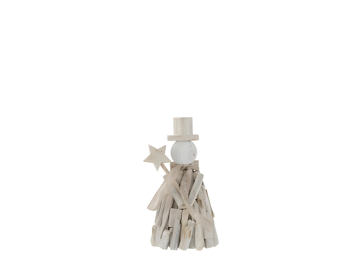 Statuette Déco "Personnage Étoile" 31cm Naturel