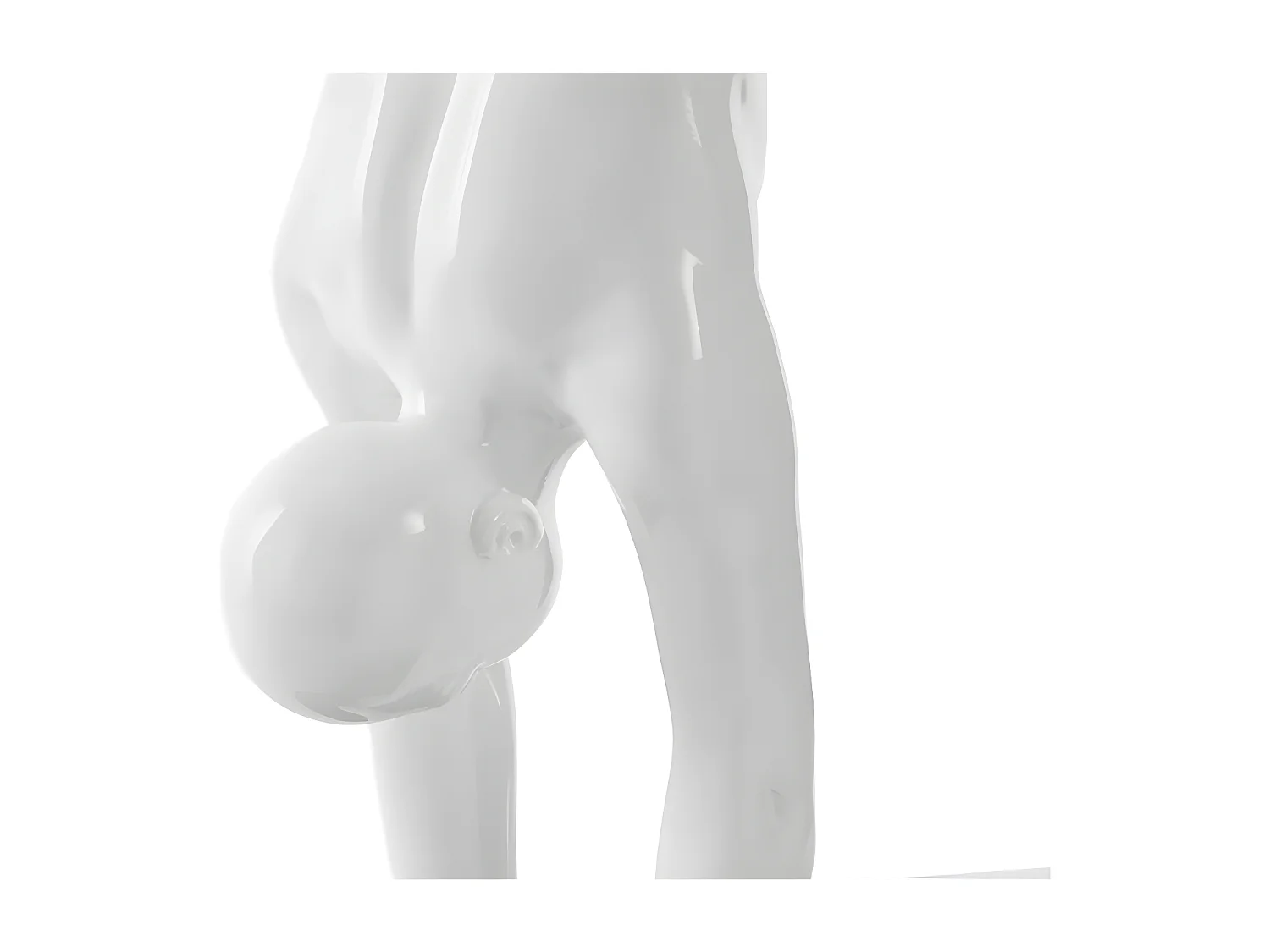 Statue Design "Athlete" 64cm Blanc