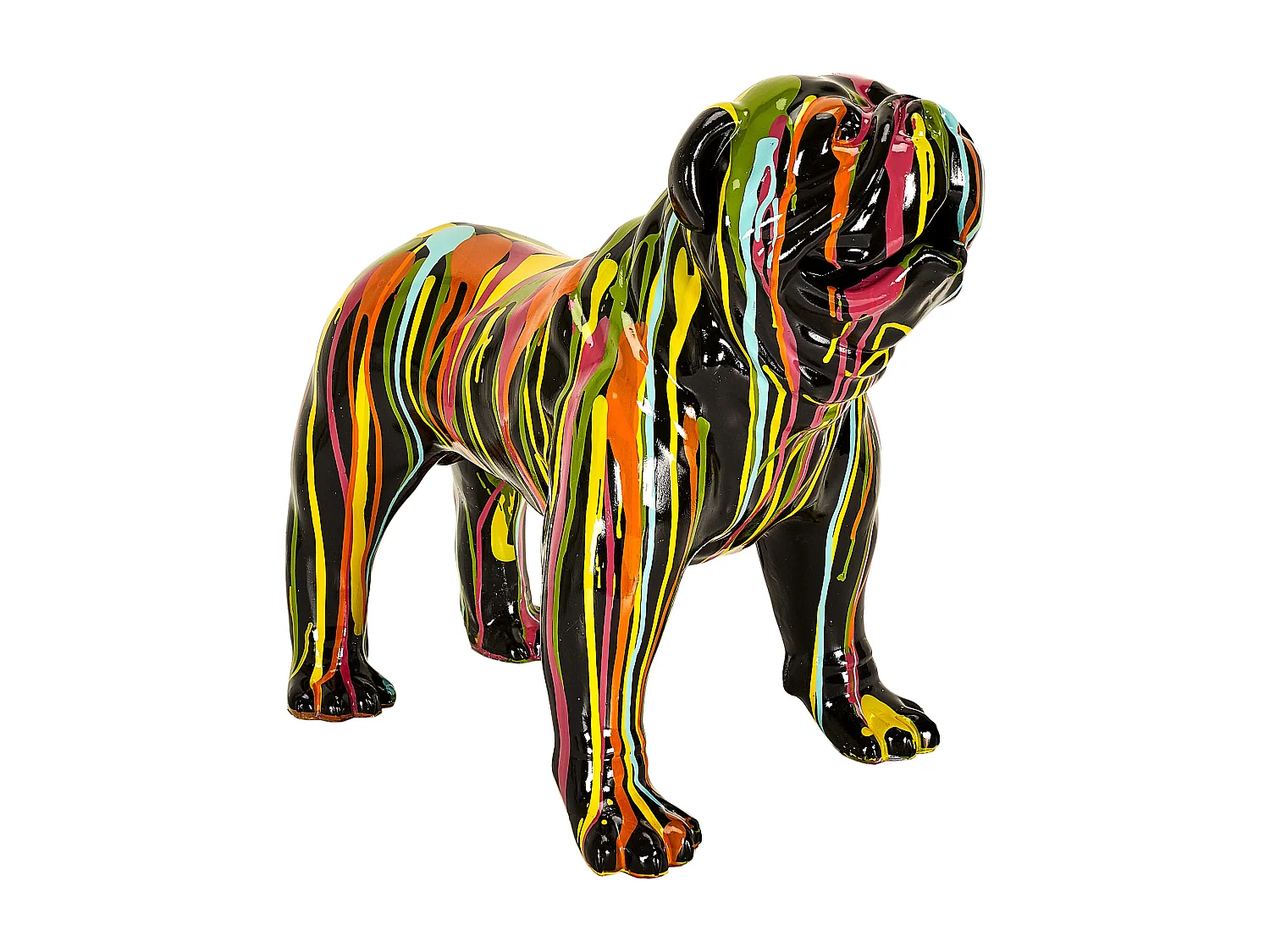 Molosse Coulures H50cm Multicolore