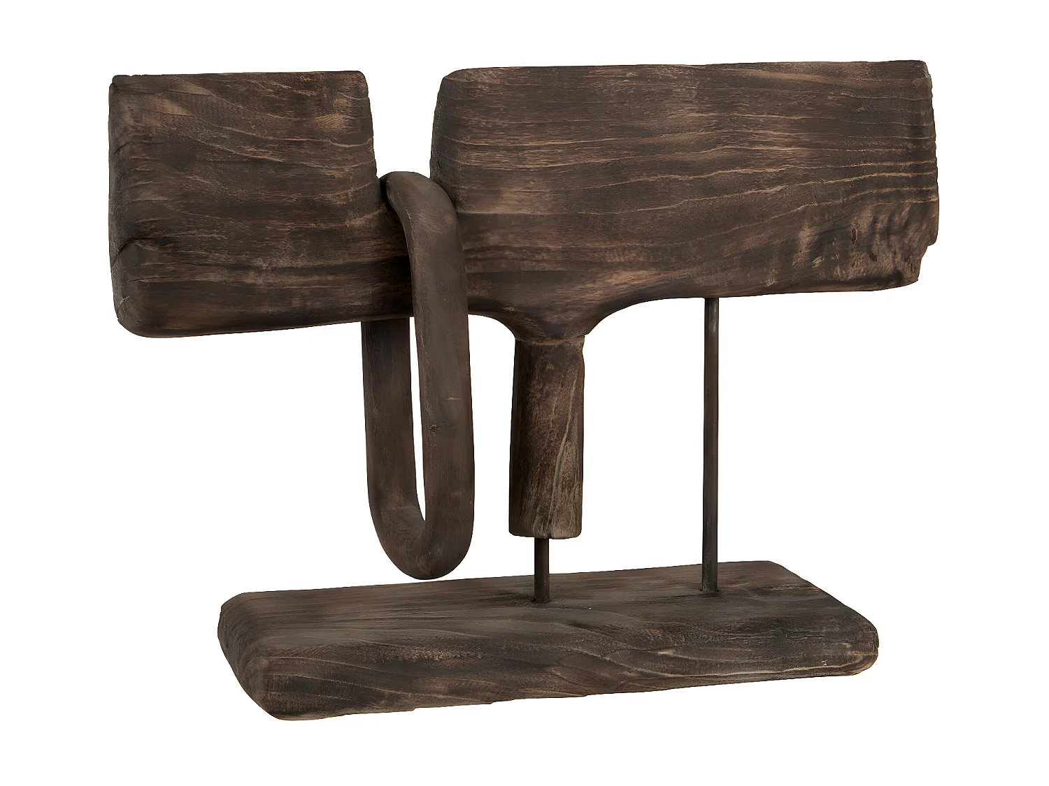 Objet Déco en Bois "Saule" 58cm Marron