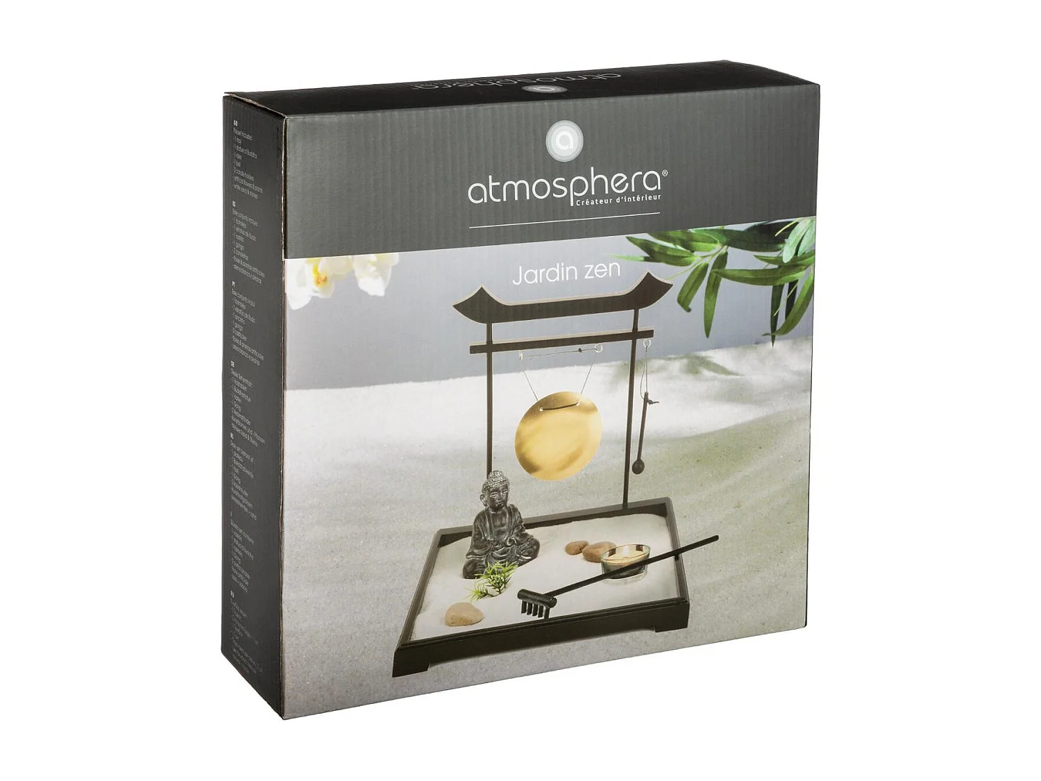 Jardin Zen Bouddha "Tori" 26cm Noir