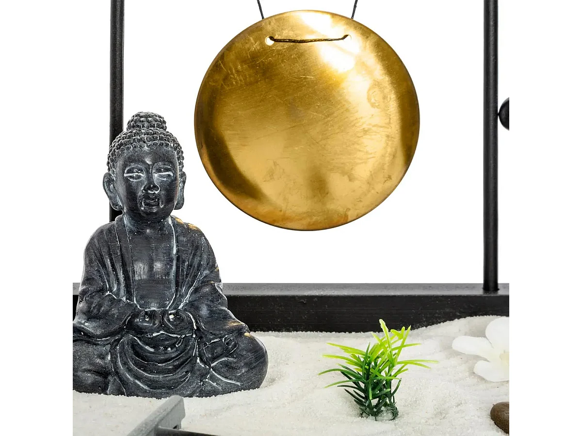 Jardin Zen Bouddha "Tori" 26cm Noir