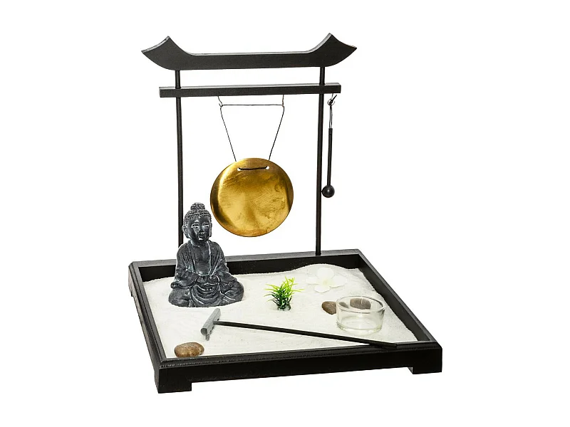 Jardin Zen Bouddha "Tori" 26cm Noir