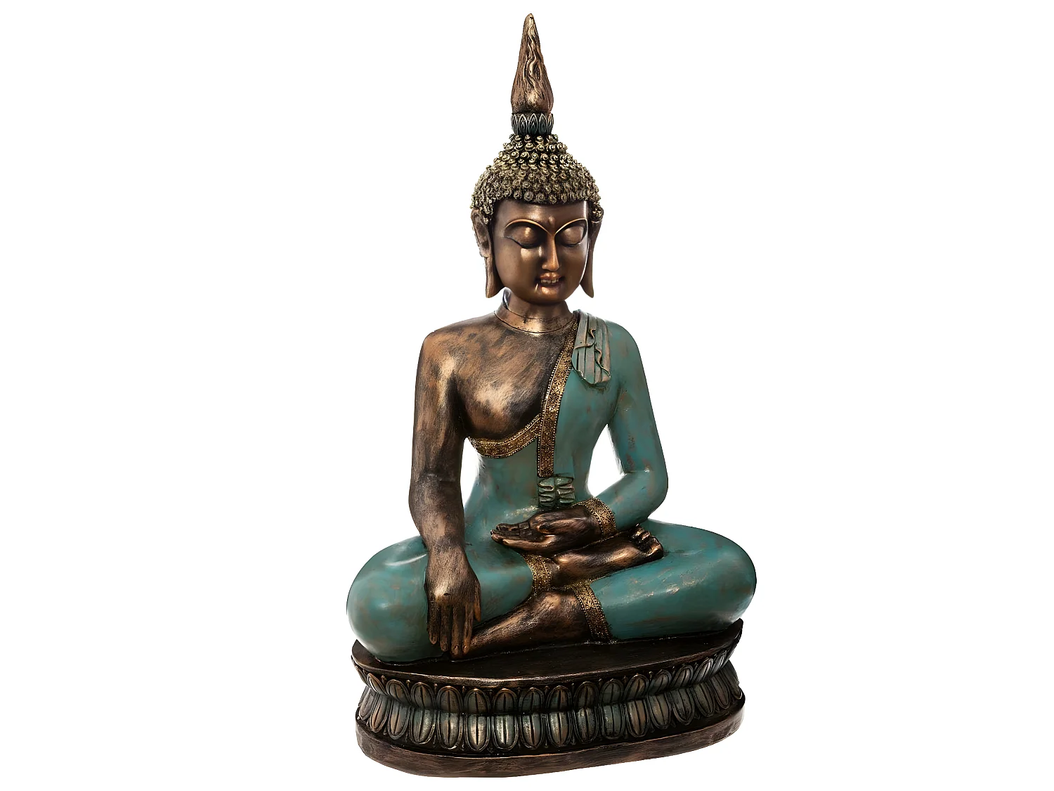 Statue en Résine "Bouddha Assis" 72 cm Multicolore