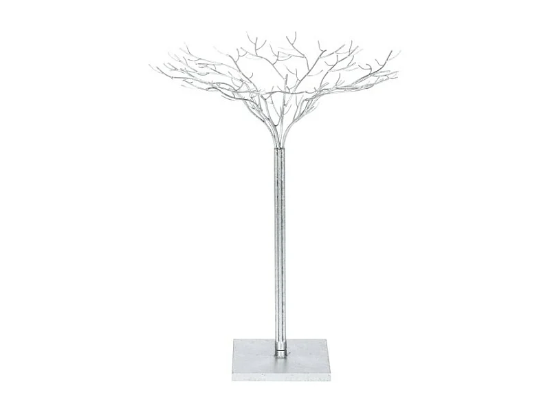 Árbol de metal plateado 62x62x80 cm