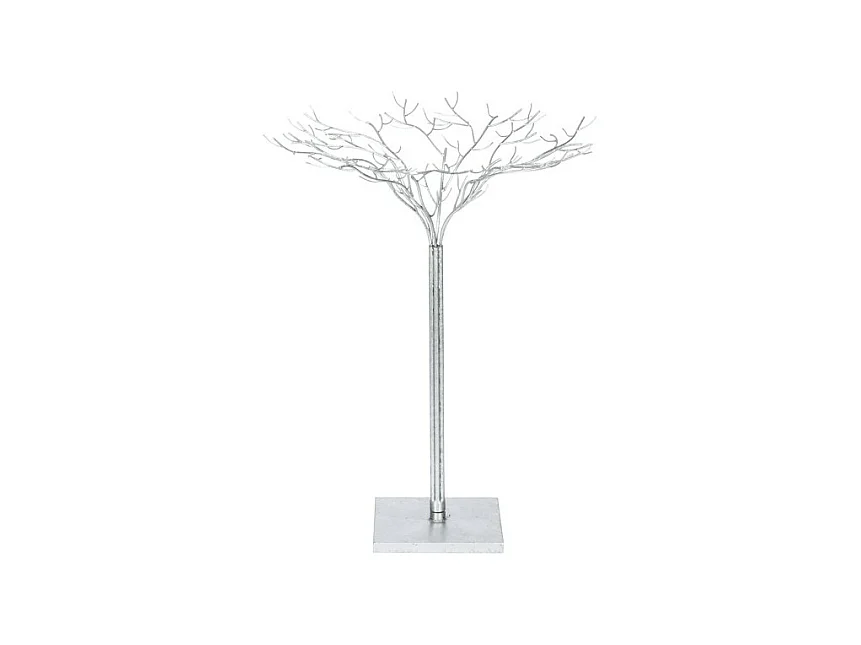 Statuette Déco en Fer Forgé "Arbre" 80cm Argent