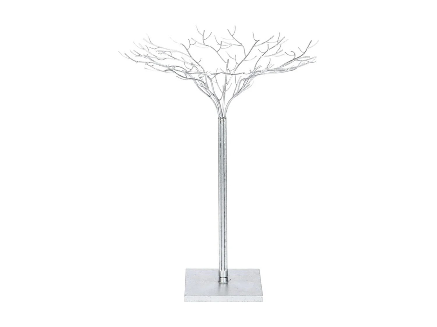 Árbol de metal plateado 62x62x80 cm