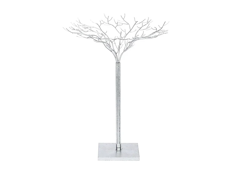 Árbol de metal plateado 62x62x80 cm