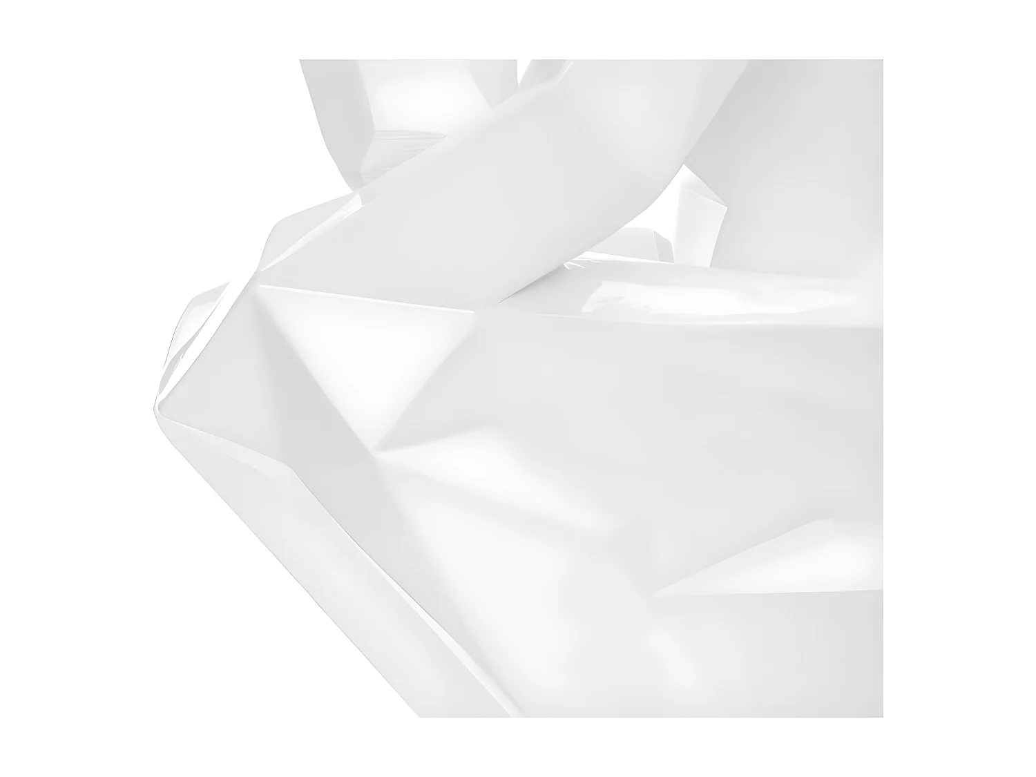 Statue Design "Sculpture Kenya" 47cm Blanc