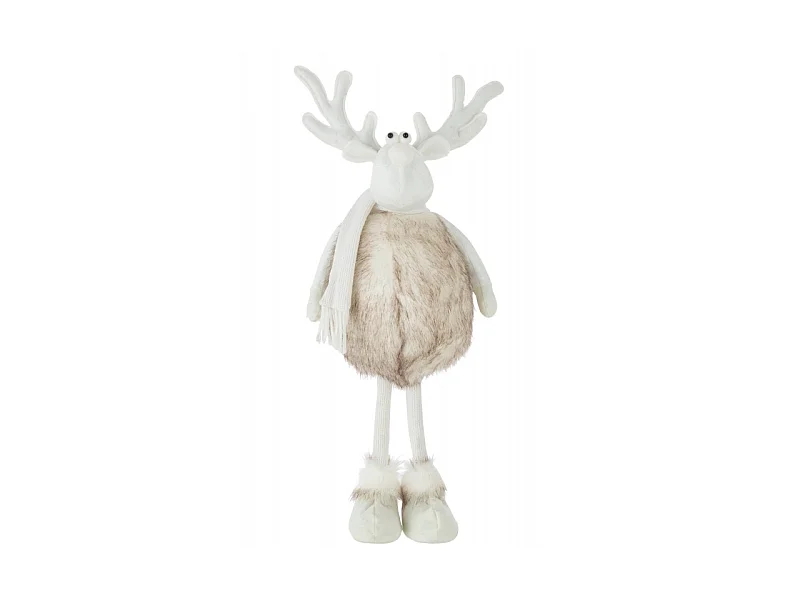 Statuette Déco "Renne Debout" 50cm Beige