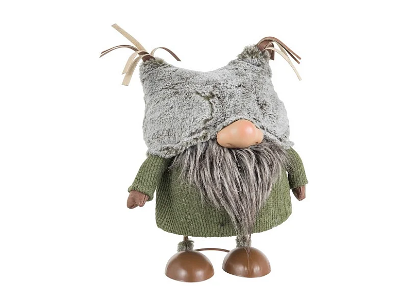 Duende de tela verde de 29.5x22x33 cm