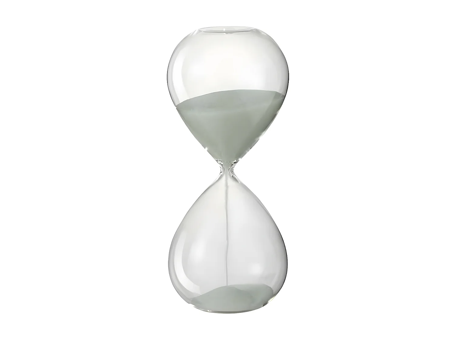 Sablier Déco "Verre" 24cm Blanc