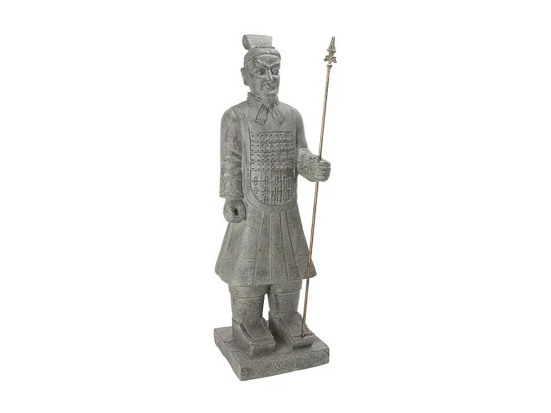Statue Déco "Samouraï" 119cm Gris