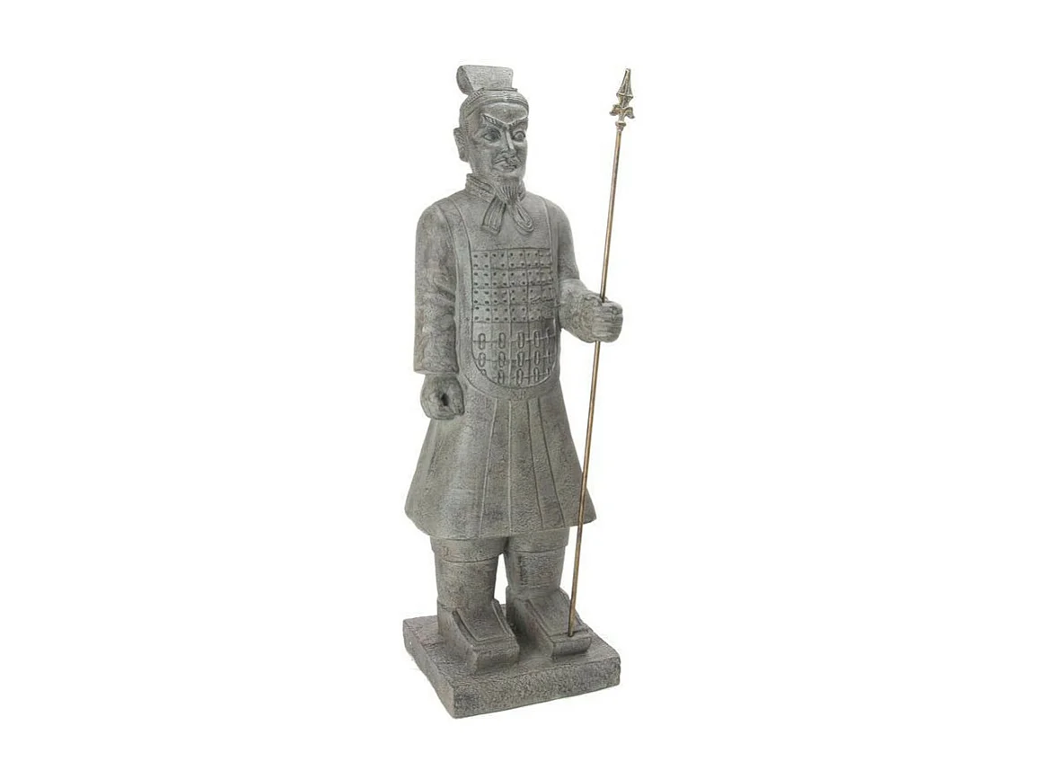 Statue Déco "Samouraï" 119cm Gris