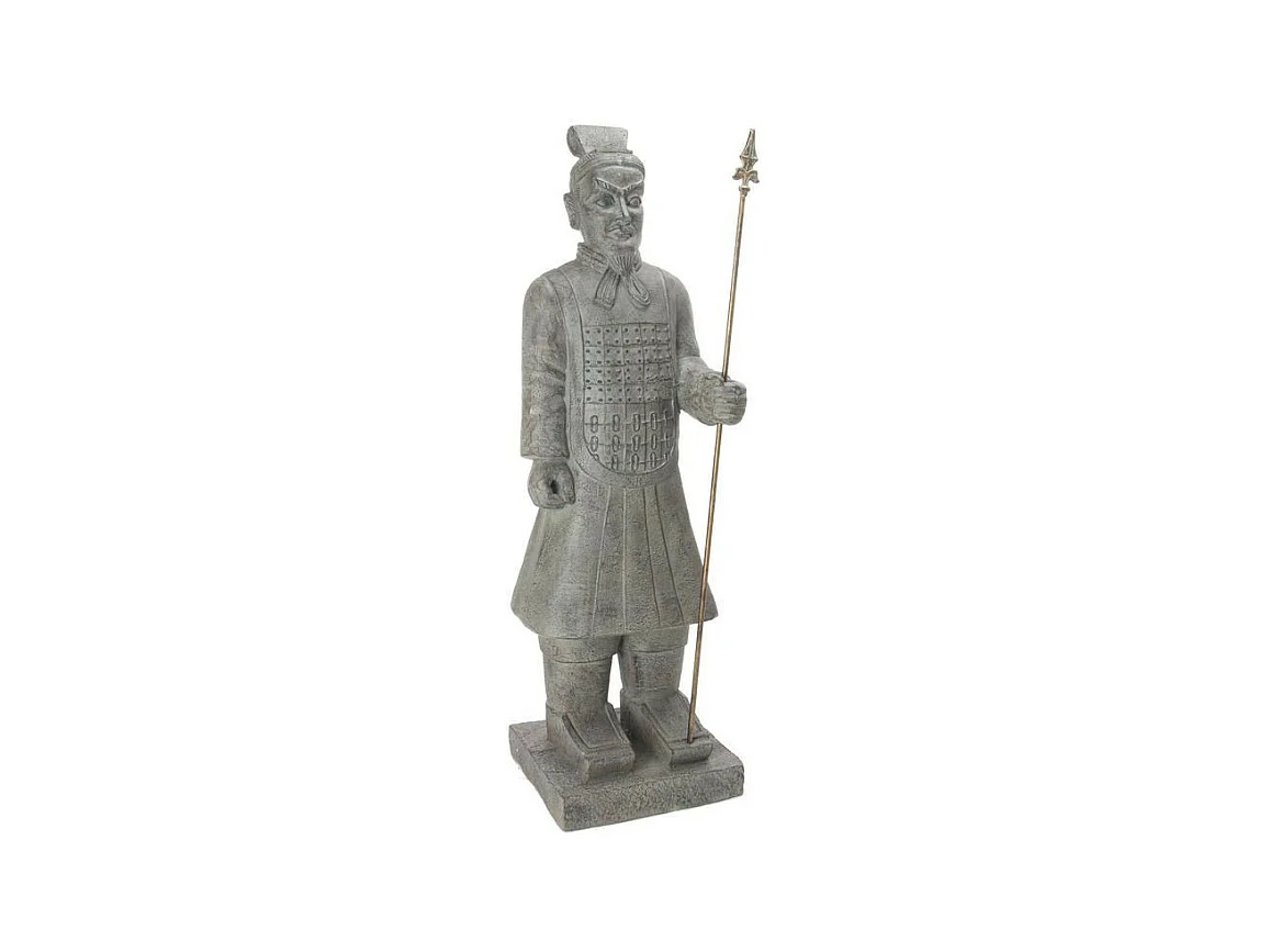 Statue Déco "Samouraï" 119cm Gris
