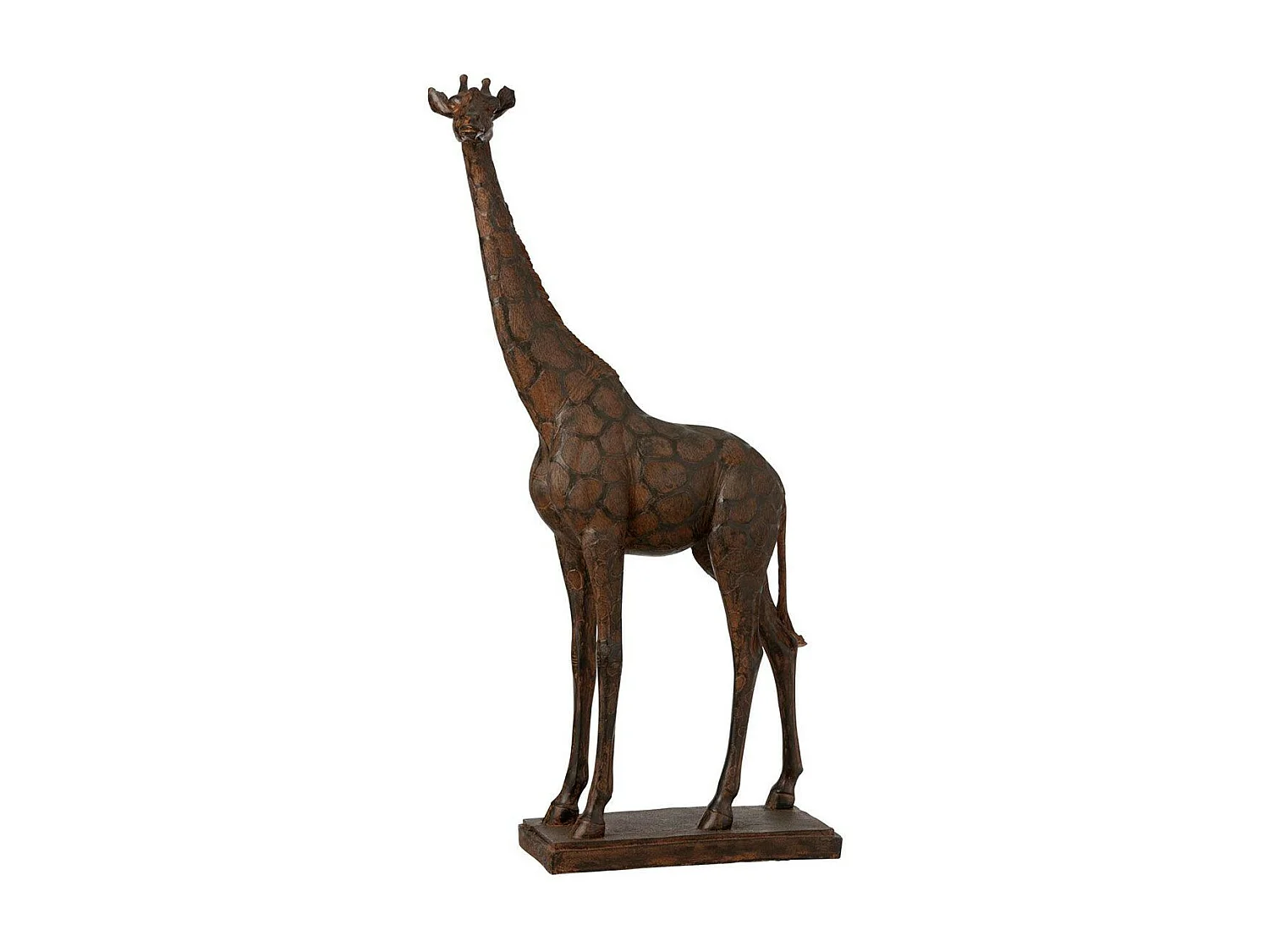 Statuette Déco "Girafe" 83cm Marron