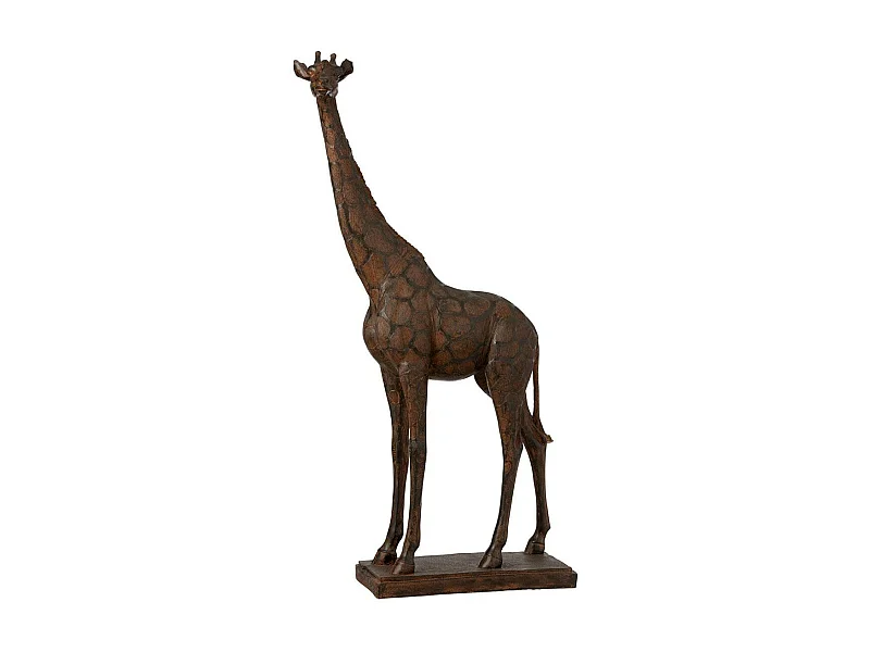 Statuette Déco "Girafe" 83cm Marron