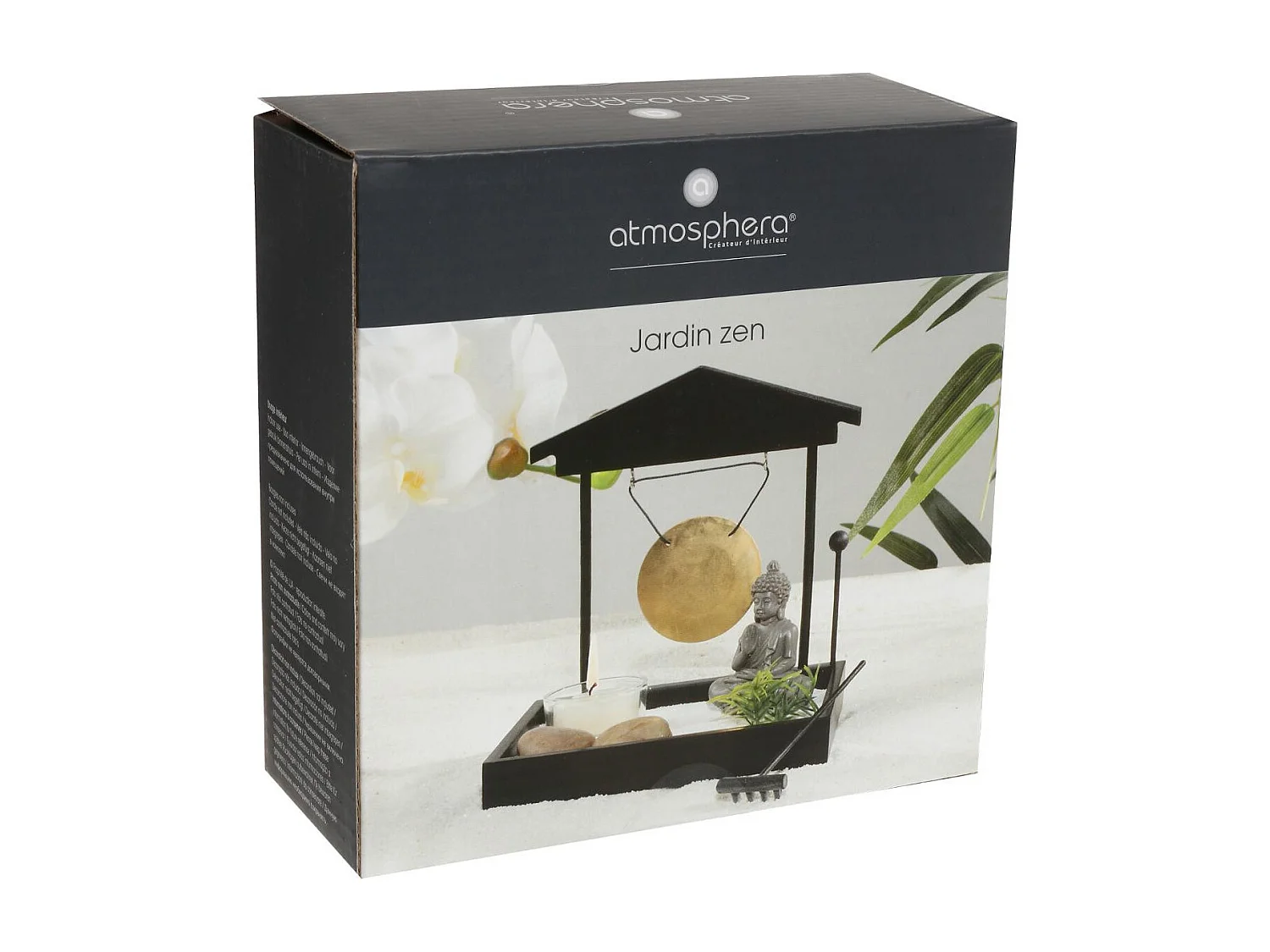 Jardin Zen Bouddha "Tori" 16cm Noir