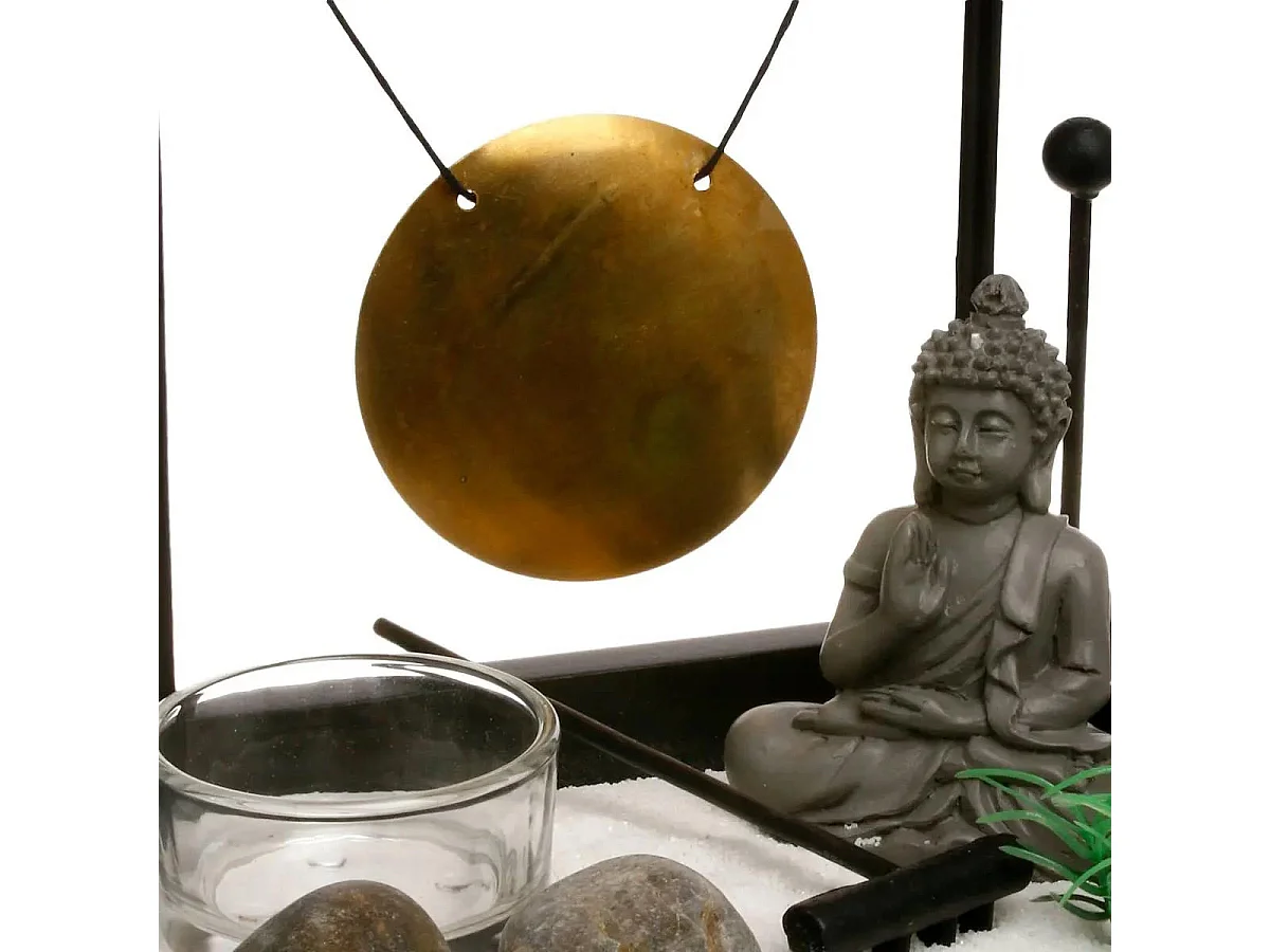 Jardin Zen Bouddha "Tori" 16cm Noir