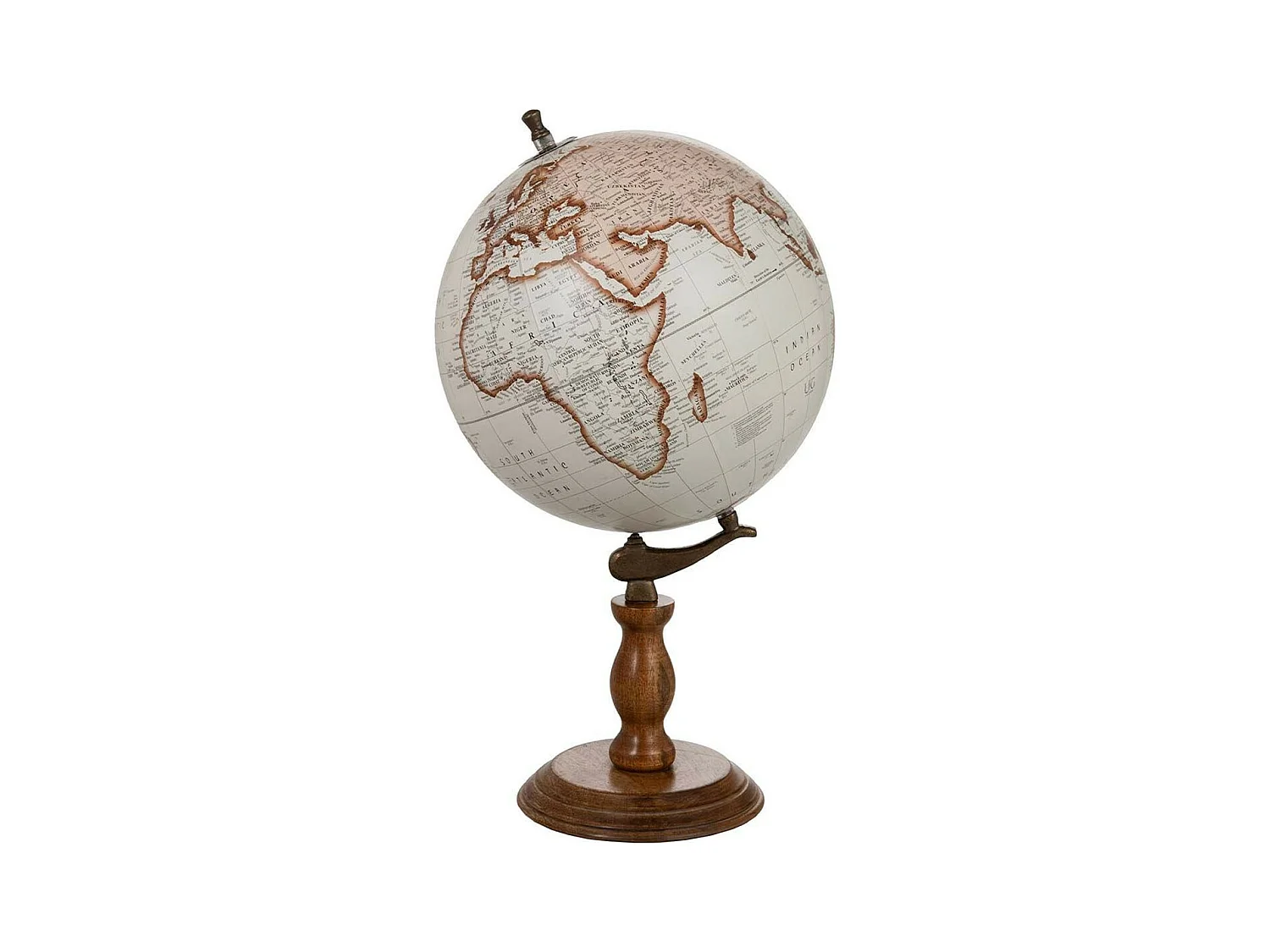 Globe Déco sur Pied "Bois" 54cm Naturel