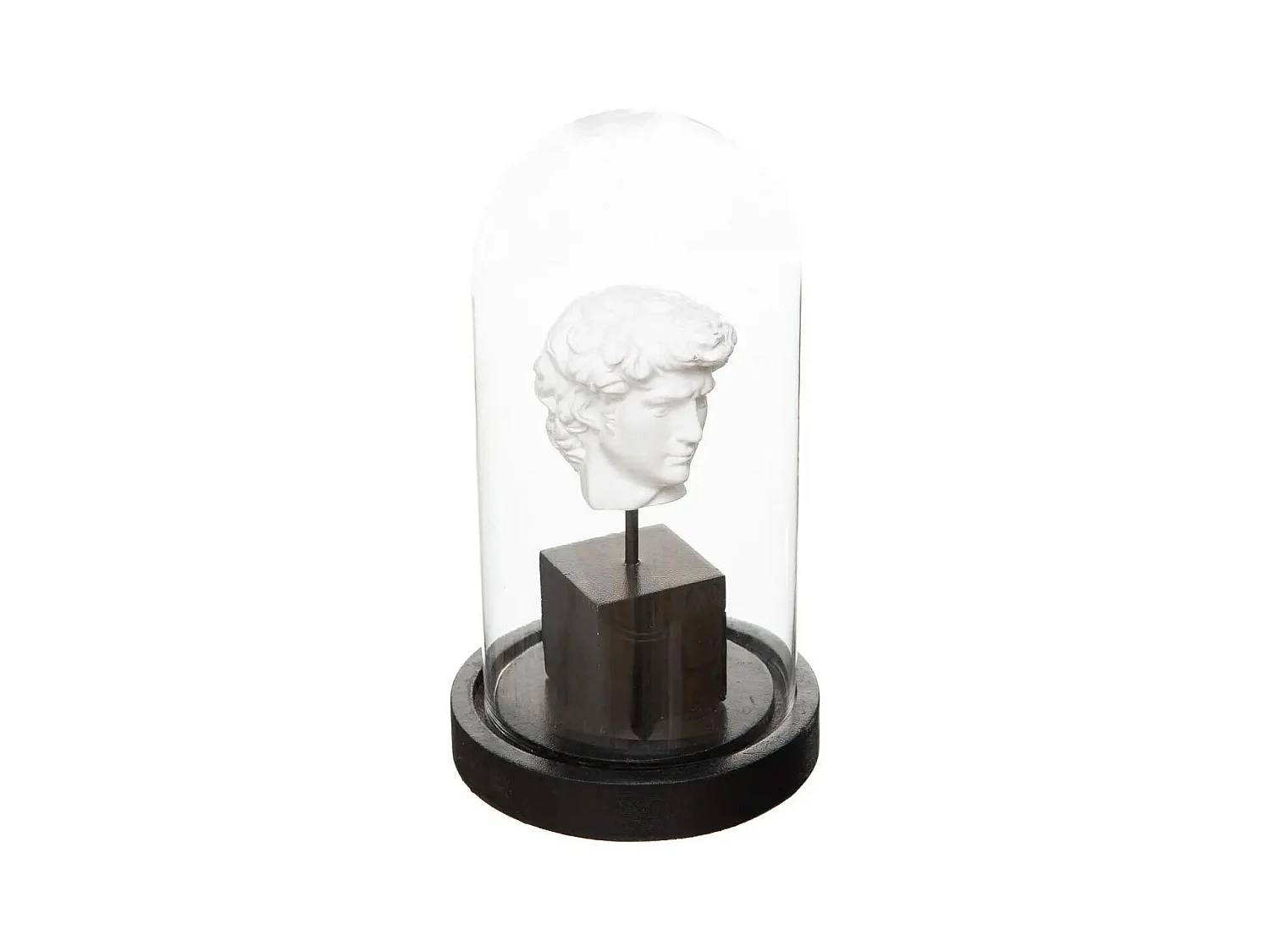 Cloche à Poser Déco "Sublima" 21cm Noir & Blanc