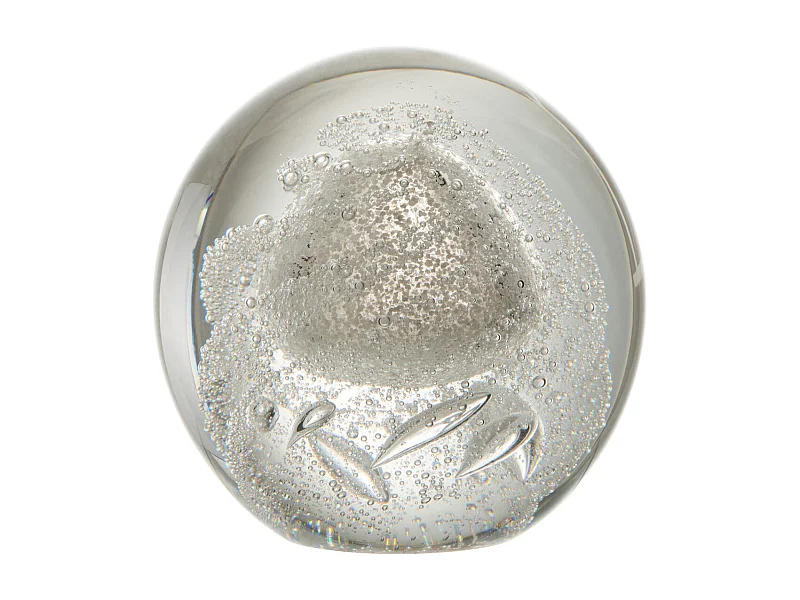 Presse-Papier en Verre "Bulle" 12cm Argent