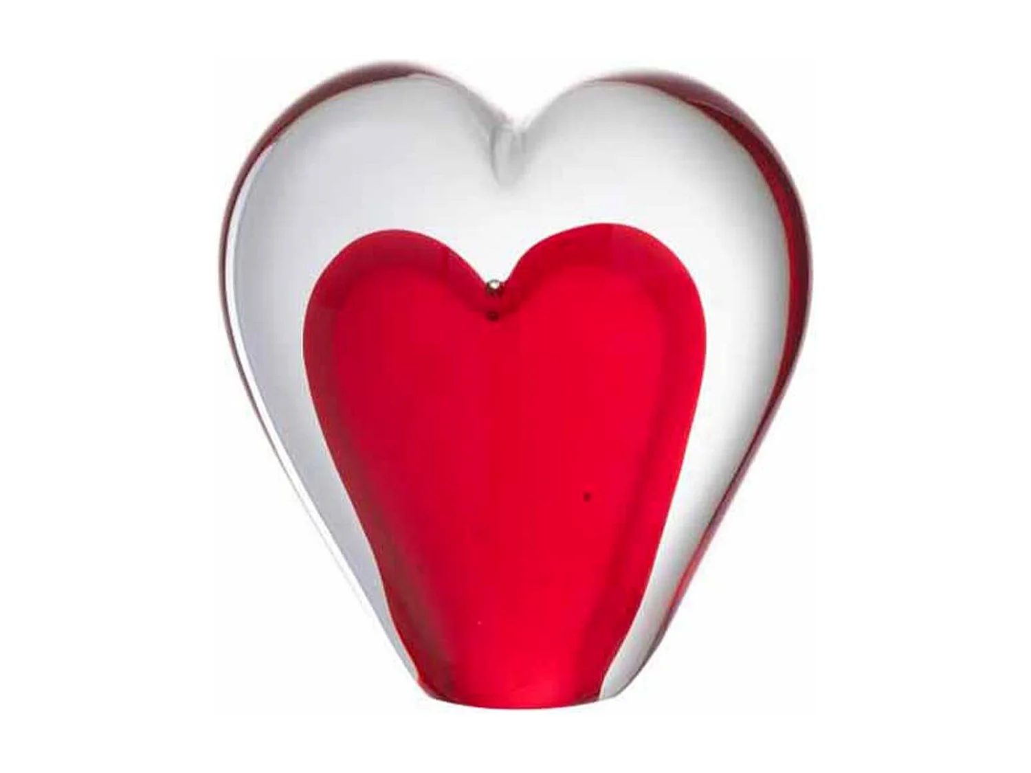 Presse-Papier Déco "Cœur" 10cm Rouge