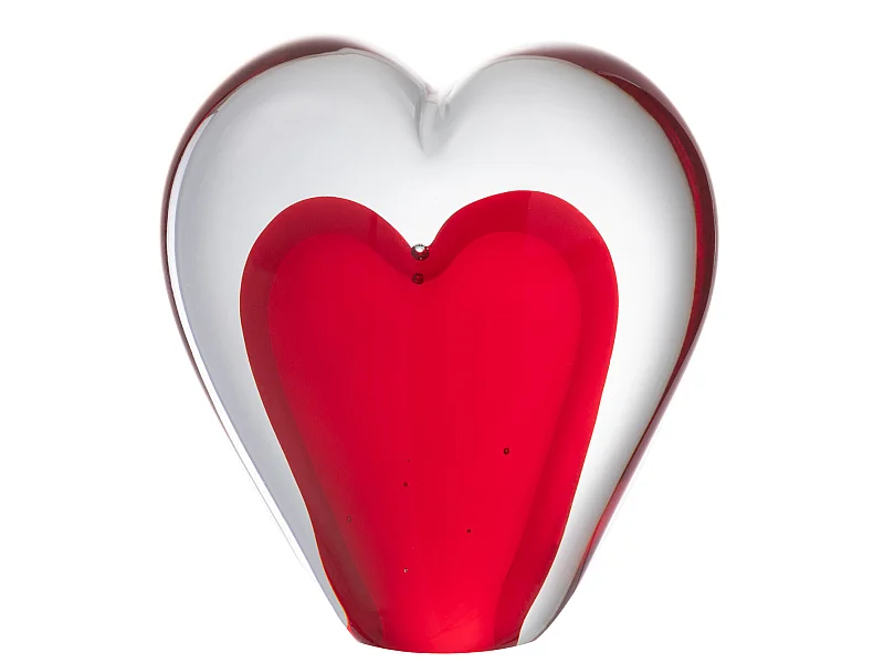 Presse-Papier Déco "Cœur" 10cm Rouge