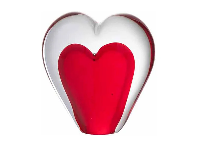 Presse-Papier Déco "Cœur" 10cm Rouge