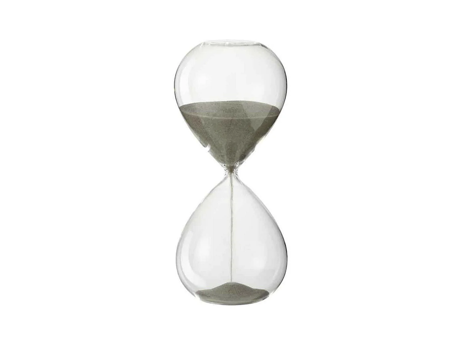 Sablier Déco "Verre" 23cm Gris