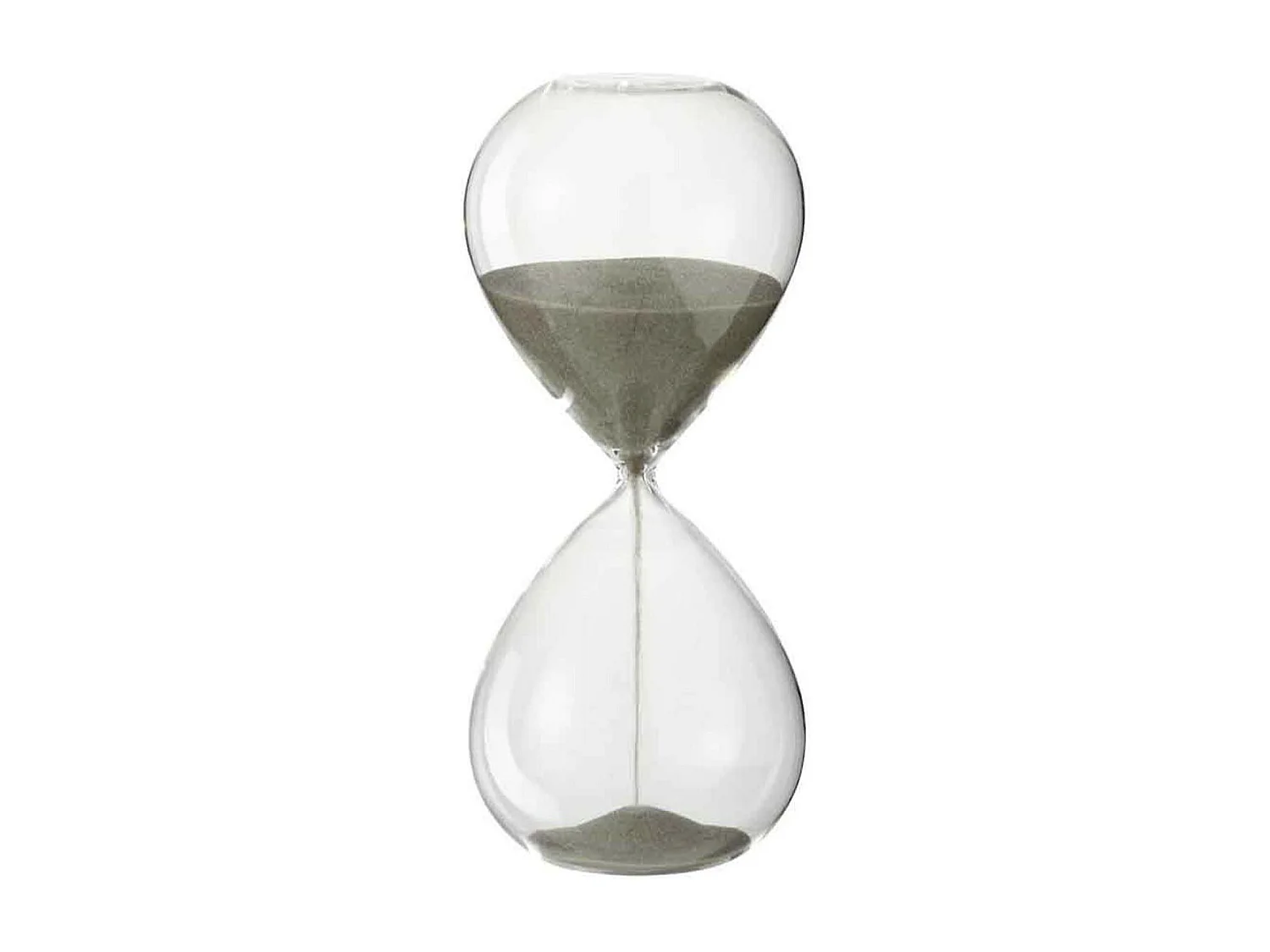 Sablier Déco "Verre" 23cm Gris